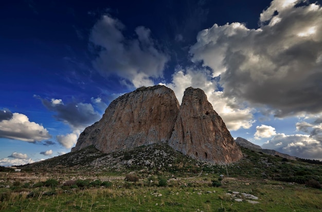 イタリア, シシリー, ティレニア海, s.vito, lo capo, (trapani), 光景, の, モナコ山