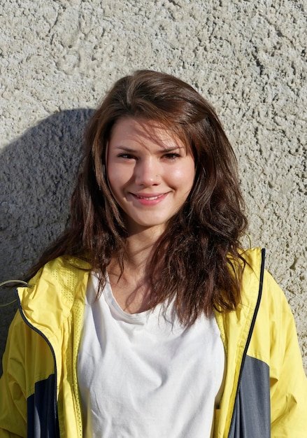 Italy smiling female teenager portrait