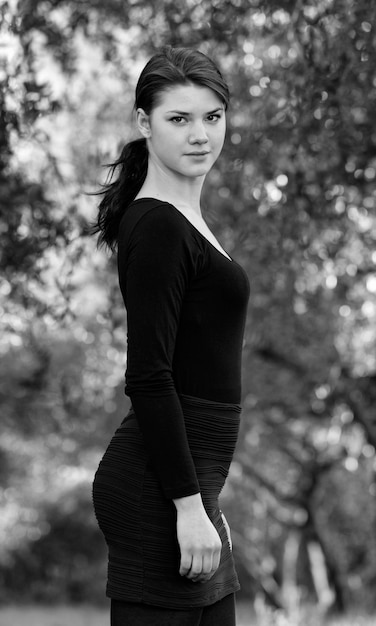 Italy smiling female teenager portrait