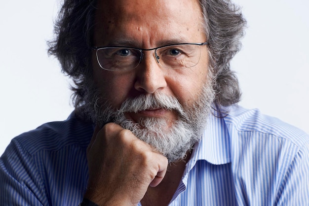 Italy studio portrait of a bearded middle aged man