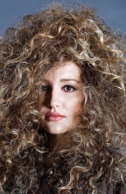 Italy studio portrait of a beautiful girl