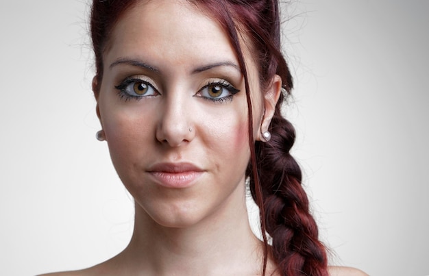 Italy studio portrait of a beautiful girl