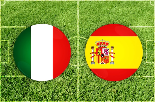 Italy vs spain football match