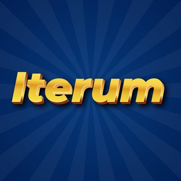 Iterum Text effect Gold JPG attractive background card photo
