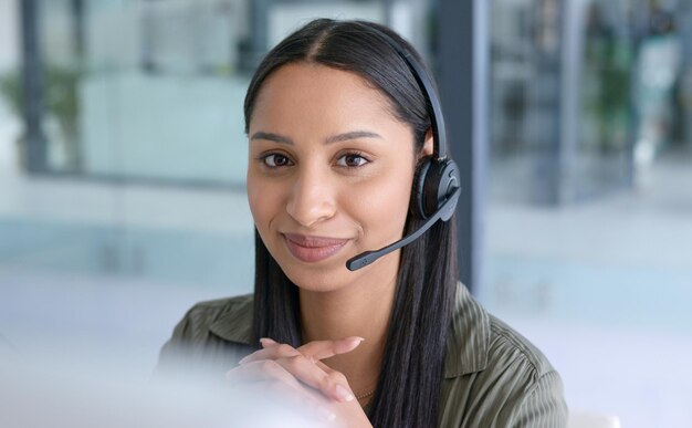 Its my duty to enhance the customer experience Portrait of a young call centre agent working in an office