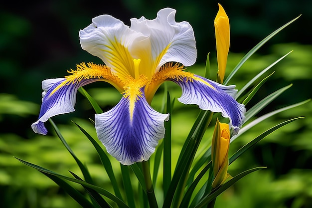 Its a picture of an Iris flower