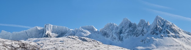 La sua ora invernale scatto di una bella scena inverni