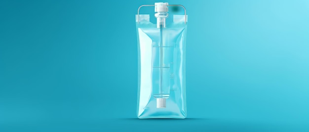 Photo iv bag with clear fluid