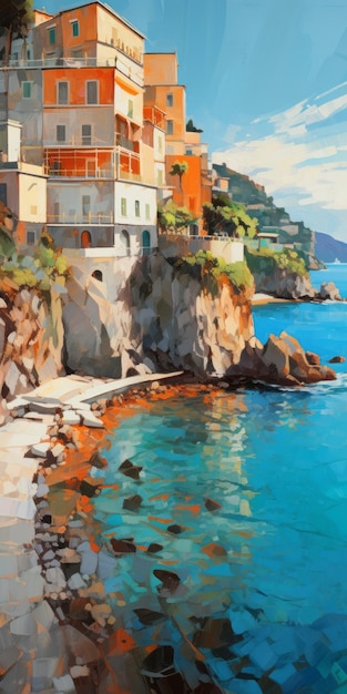 イヴァン・ベレヴィン - イタリアの海岸線を描くデジタル画家エリック・ジョーンズとジョセフ・コテにインスパイアされた