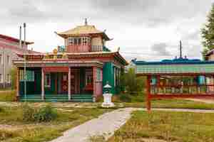 Photo ivolginsky datsan, buryatia russia