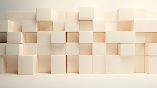 Ivory Cubes Wall Background