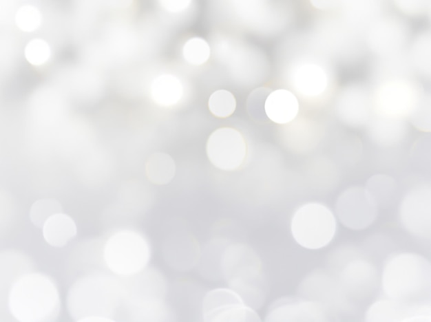 Ivory white color abstract blurred shiny bokeh