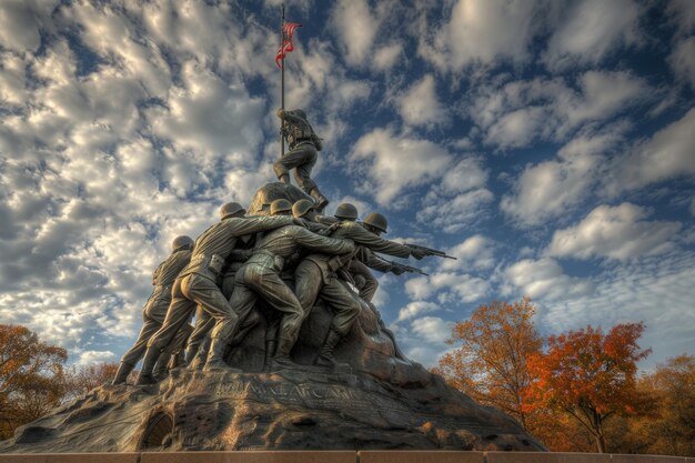 Iwo Jima Memorial ter ere van gevallen US Marine Corps personeel
