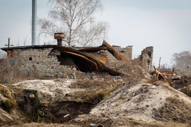 Izium Kharkiv region ウクライナ 03242023 Izyum Lyceum No 2 ロシア軍の配備本部 ロシア ウクライナ戦争