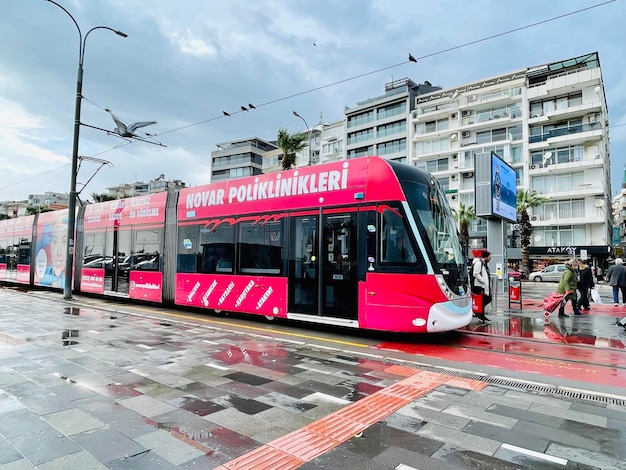 Izmir turkey 29 november 2023 tram in izmir city turkey tram izmir is a tram network in izmir