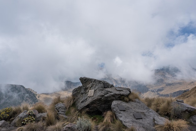 멕시코 푸에블라의 Iztaccihuatl 화산