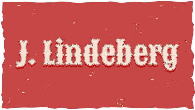 Photo j lindeberg vintage text