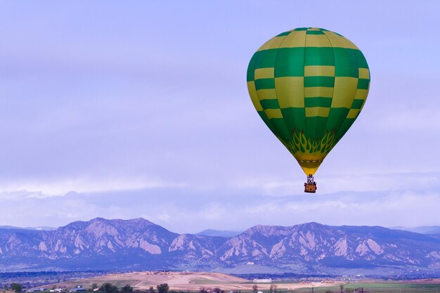 Jaarlijks heteluchtballonfestival in Erie, Colorado.