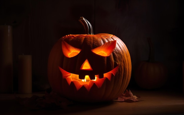Jack O Lantern halloween pumpkin AI Generative AI
