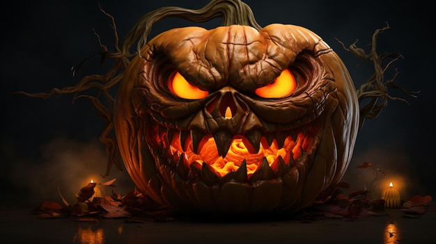 Jack o lantern halloween pumpkin