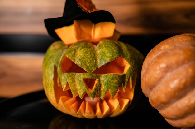 Jack-o-lantern op de viering van Halloween