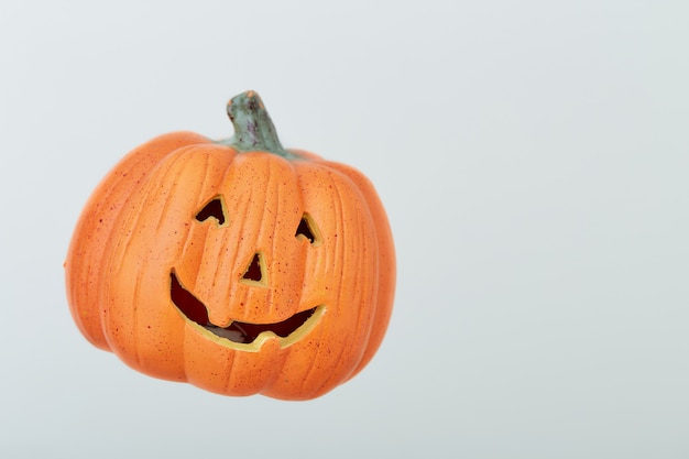 Jack O Lantern Op Grijze Achtergrond