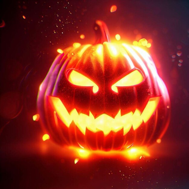 Photo jack o lantern pumpkin or halloween background