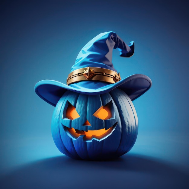 Jack O Lantern stripfiguur IlluatrationSchattige pompoen Halloween