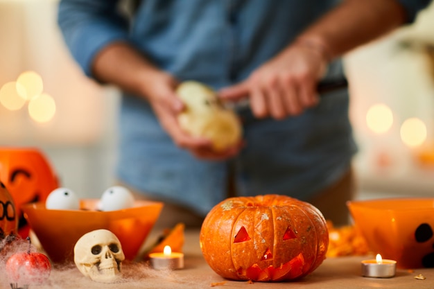 Jack o 'lantern voor halloween