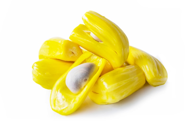 Photo jackfruit 흰색 배경에 고립