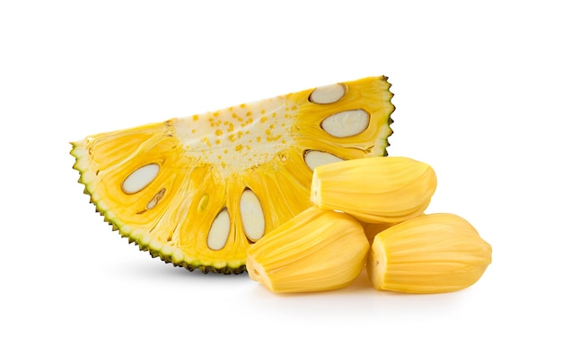 Jackfruit isolated on white