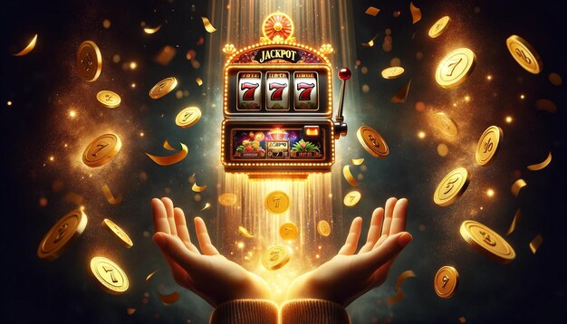 Jackpot Win with Magical Levitating Slot Machine