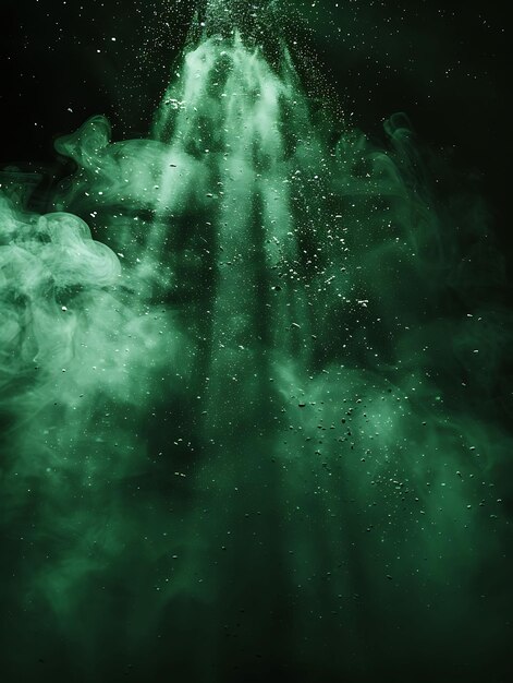 Jade Dust Aura Effect met een groene Aura en Jade Color Glowi Effect FX Texture Film Filter BG Art