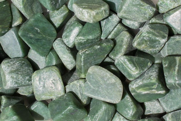 Jade gem stone as natural mineral rock