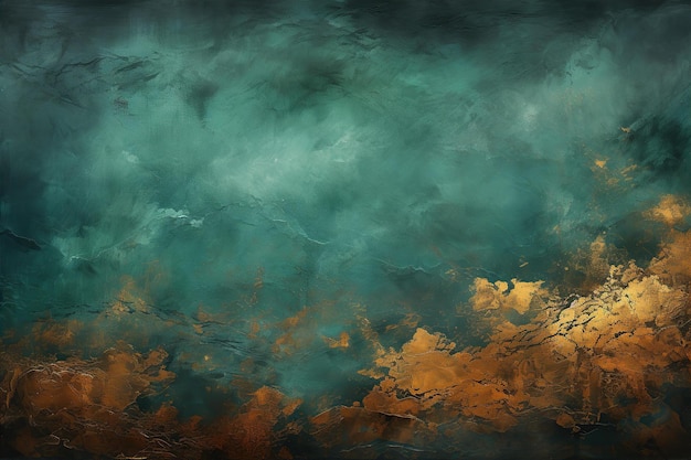 Jade Green Distressed Grunge Abstract Background