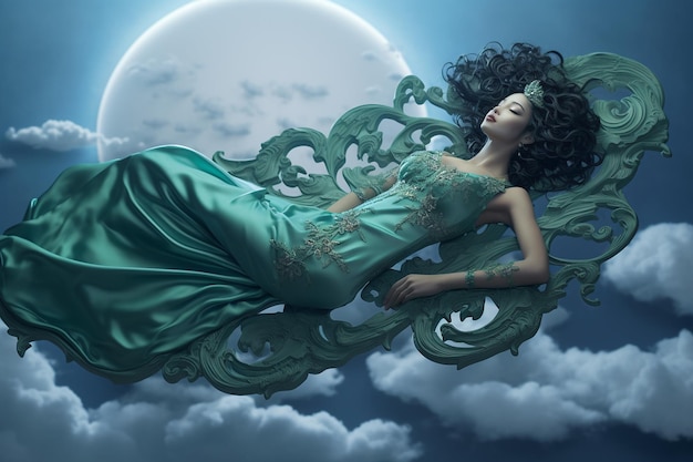 Jade Serpents Embrace Celestial Comfort in Flight