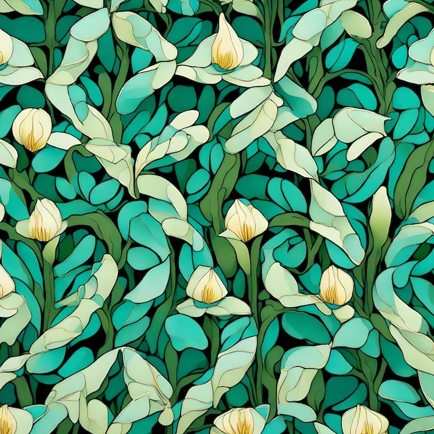 Jade vine pattern