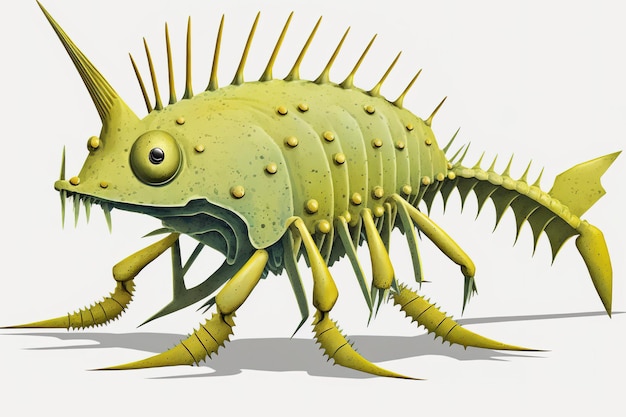 Photo a jaekelopterus model a genus of extinct aquatic arthropods