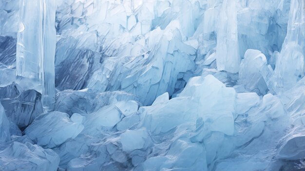 Photo jagged icy wilderness abstract frozen landscape of untamed beauty