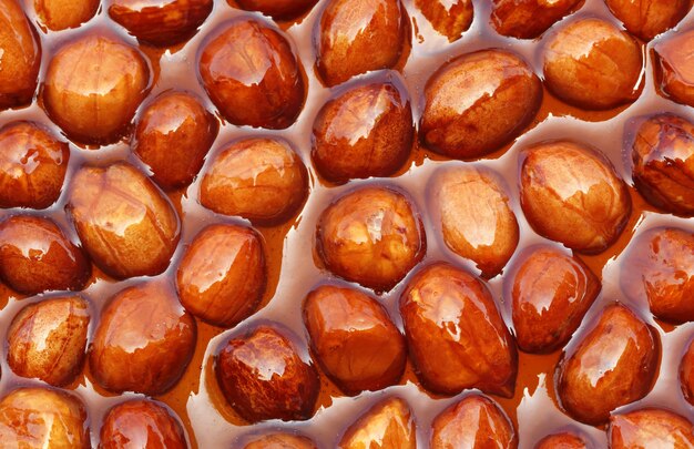 Jaggery Candy with peanuts background