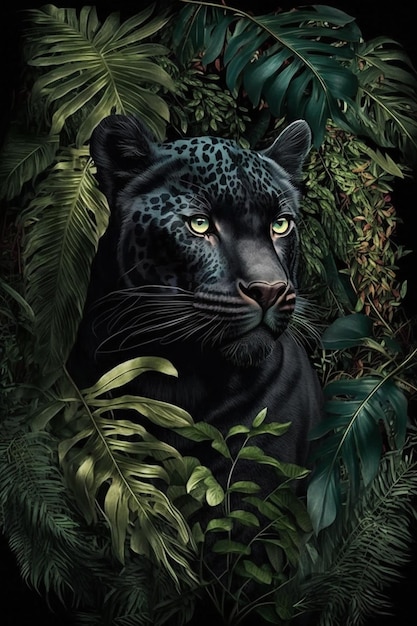 A jaguar in the jungle by person