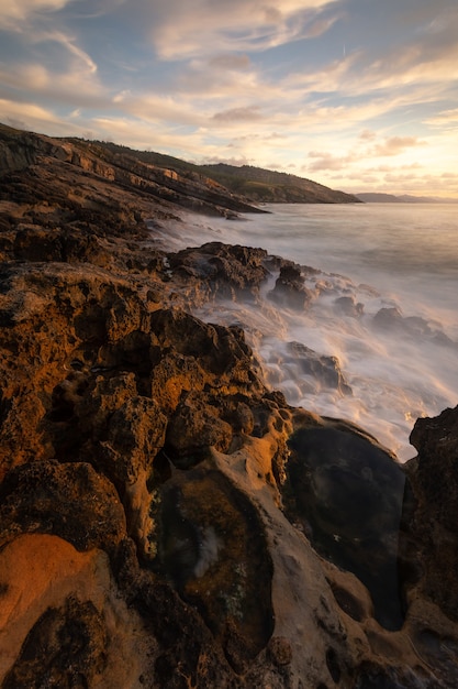 Jaizkibel mountain coast