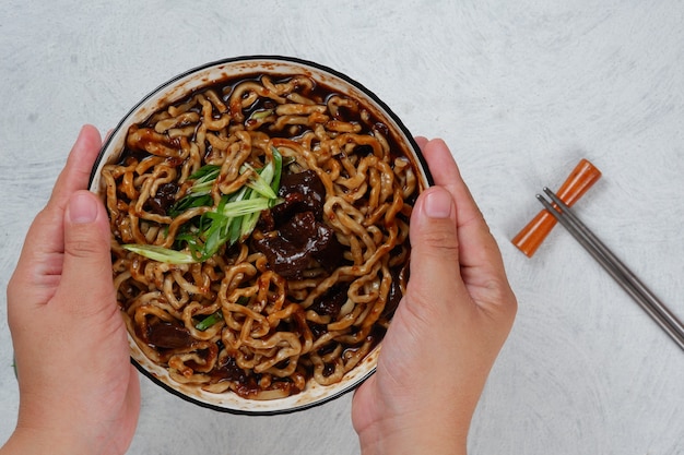 jajangmyeonKorean Instant Noodle with Black Bean Sauce