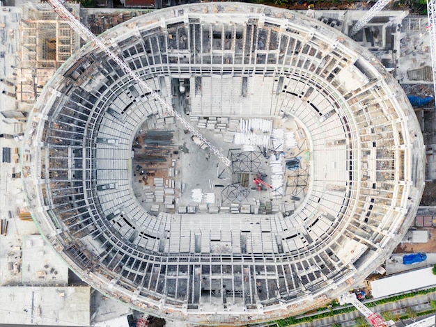 Jakarta International Stadium under construction