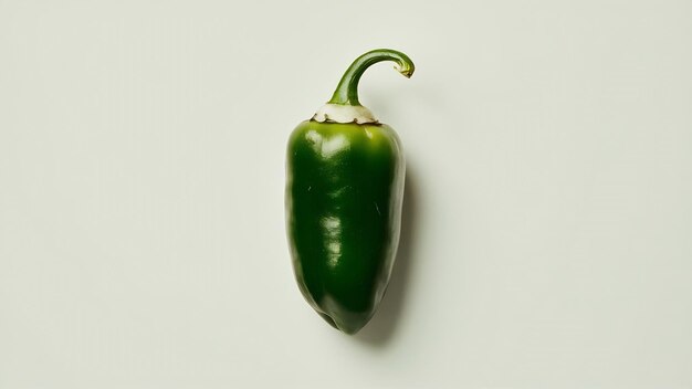 Jalapeno peper geïsoleerd op witte achtergrond