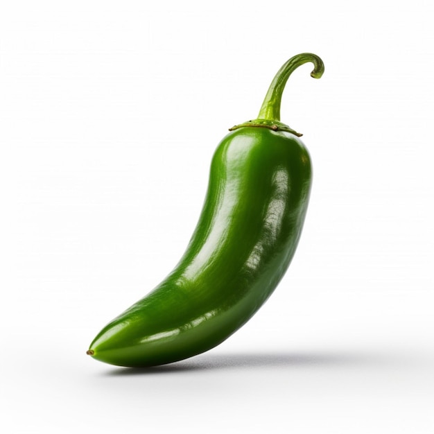 Jalapeno with white background high quality ultra