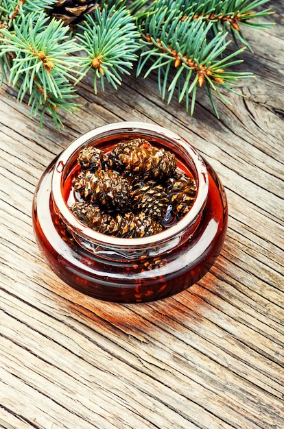 Jam from pine cones