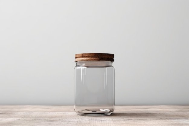 Jam jar empty glass Generate Ai