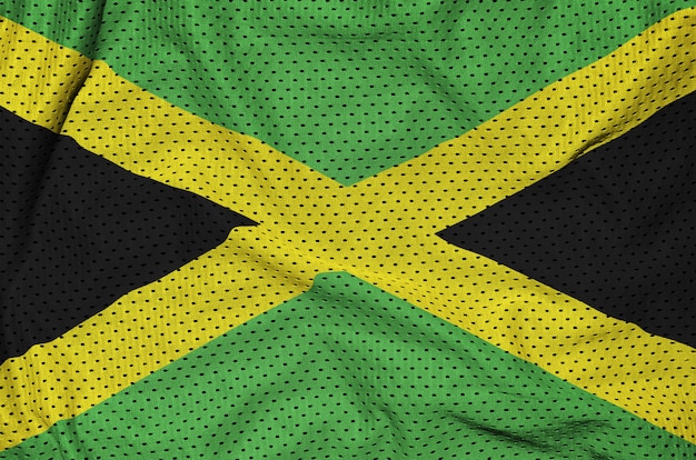 Jamaica flag printed on a polyester nylon mesh