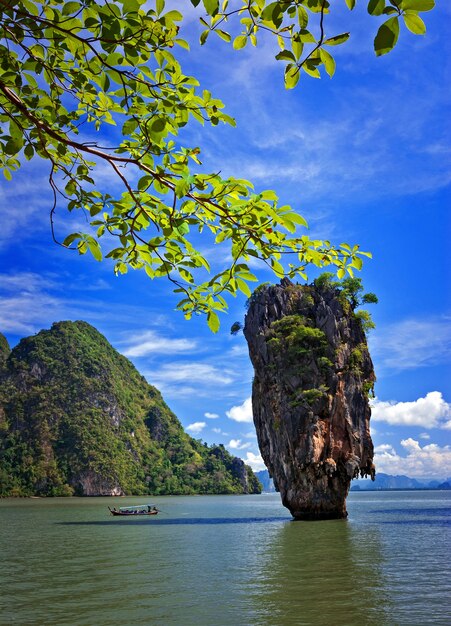 James Bond Island, Phang Nga, de mooie autoriteit van het Landmarktoerisme van Thailand